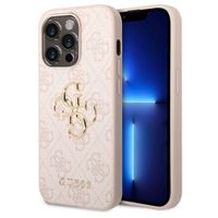Guess 4G Metal Logo Backcover Apple iPhone 15 Pro - Roze
