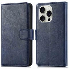 imoshion Luxe Bookcase Apple iPhone 16 Pro Max - Donkerblauw