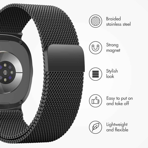 imoshion Milanese magnetic band Samsung Galaxy Watch 9 (40/44mm) / Watch 8 (40/44mm) / Classic (46mm) - Black