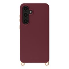 Selencia Rivièra MagSafe Backcover met afneembare haakjes Samsung Galaxy S24 FE - Bold Burgundy