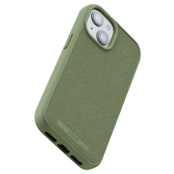 Njorð Collections Suède Comfort+ Case MagSafe iPhone 15 - Olive