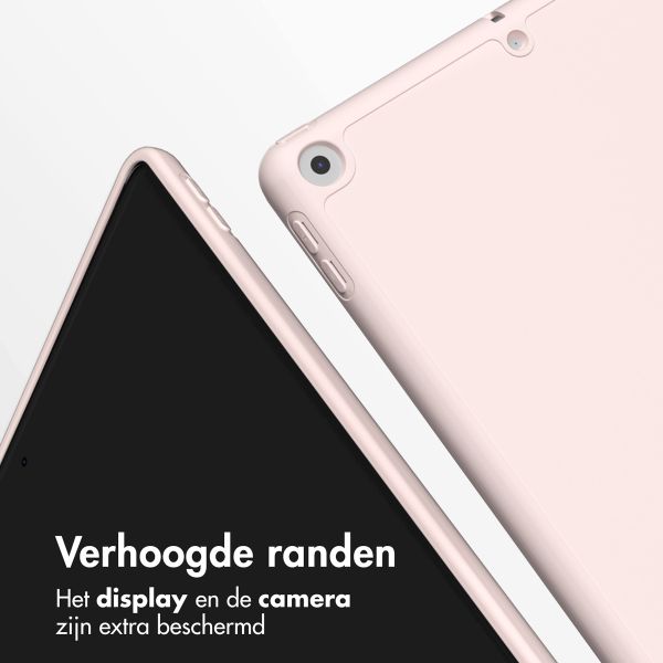 Accezz Smart Silicone Bookcase Apple iPad 9 (2021) 10.2 inch / iPad 8 (2020) 10.2 inch / iPad 7 (2019) 10.2 inch - Roze
