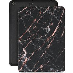 Burga Tablet Case iPad 9 (2021) 10.2 inch / iPad 8 (2020) 10.2 inch / iPad 7 (2019) 10.2 inch - Rosé Gold Marble