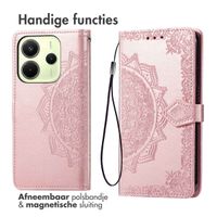 imoshion Mandala Bookcase Xiaomi Redmi Note 14 (4G) - Rosé Goud