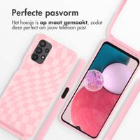 imoshion Siliconen design hoesje met koord Samsung Galaxy A13 (4G) - Retro Pink