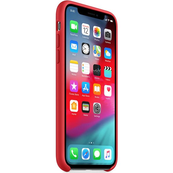 Apple Silicone Backcover Apple iPhone Xs / X - Red