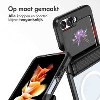 imoshion Rugged Clear Backcover met MagSafe Samsung Galaxy Z Flip 6 - Zwart