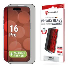 Displex Screenprotector Privacy Glass Full Cover iPhone 16 Pro