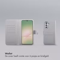 Selencia Olyn Uitneembare Bookcase met MagSafe Samsung Galaxy A56 - Grijs