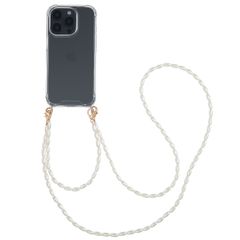 imoshion Backcover met koord + armband - Parels Apple iPhone 16 Pro - Transparant