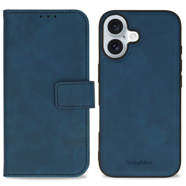 imoshion Uitneembare 2-in-1 Luxe Bookcase Apple iPhone 16 - Blauw