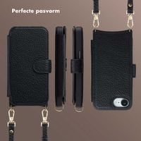 Selencia Riva Bookcase met MagSafe en Koord Apple iPhone 16e - Zwart