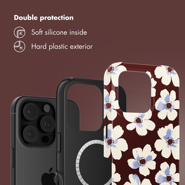 Selencia Vivid Back Cover with MagSafe Apple iPhone 16 Pro - Choco Flower Pop