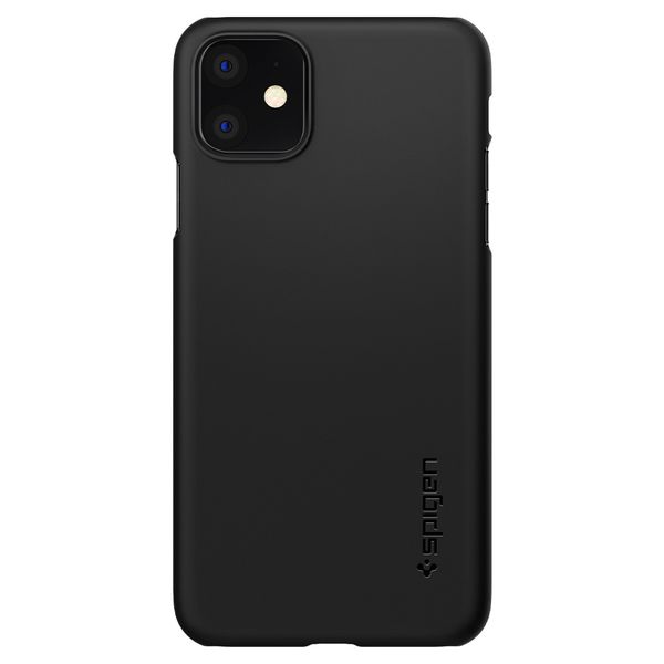 Spigen Thin Fit Backcover iPhone 11 - Zwart