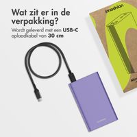 imoshion Ultra Series Aluminium | Powerbank 20.000 mAh - Snelladen tot 33 watt - Tropical Violet