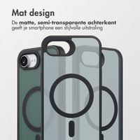 Accezz Rugged Frosted MagSafe Backcover Apple iPhone 16e - Zwart