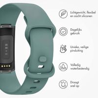 imoshion Siliconen bandje Fitbit Charge 5 / Charge 6 - Maat L - Olijfgroen