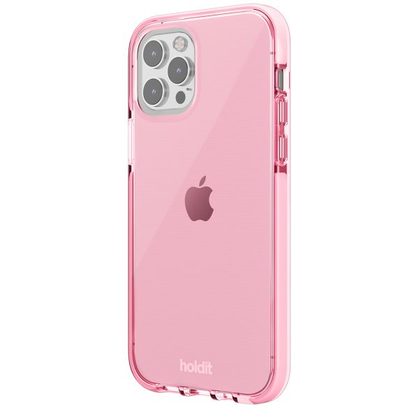 Holdit Seethru Case iPhone 12 (Pro) - Bright Pink