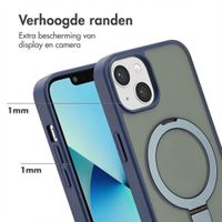 Accezz Ring Stand Backcover met MagSafe Apple iPhone 13 - Blauw