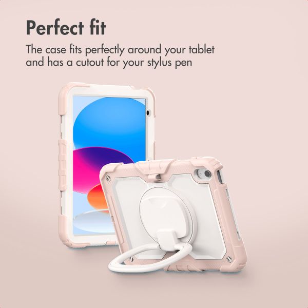 imoshion Rugged Kidsproof Back Cover Apple iPad 11 (2025) 11 inch A16 / iPad 10 (2022) 10.9 inch - Pink