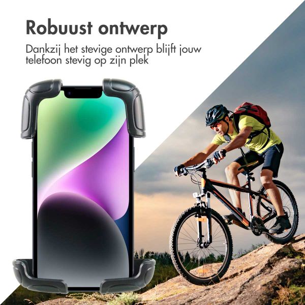 imoshion Rugged Fiets Telefoonhouder - Telefoonhouder fiets - Universeel - Verstelbaar - Zwart