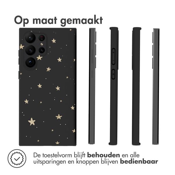 imoshion Design hoesje Samsung Galaxy S23 Ultra - Sterren / Zwart