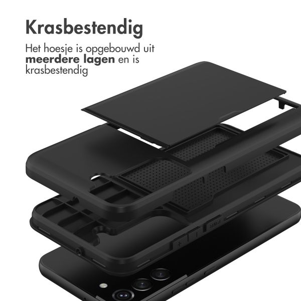 imoshion Backcover met pasjeshouder Samsung Galaxy S22 - Zwart