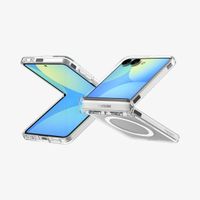 Spigen Ultra Hybrid Pro MagFit Back Cover Samsung Galaxy Z Flip 8 - Clear / White
