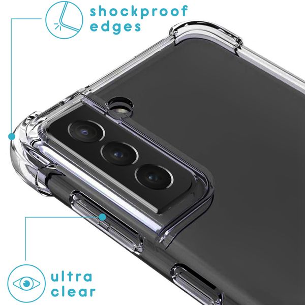 imoshion Backcover met koord Samsung Galaxy S21 Plus - Zwart & Goud