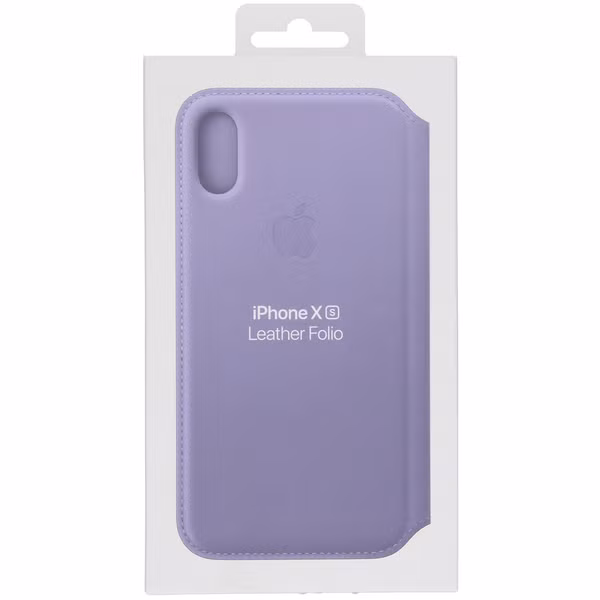 Apple Leather Folio Bookcase Apple iPhone X / Xs - Lila