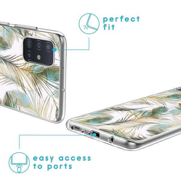 imoshion Design hoesje Samsung Galaxy A51 - Pauw / Groen