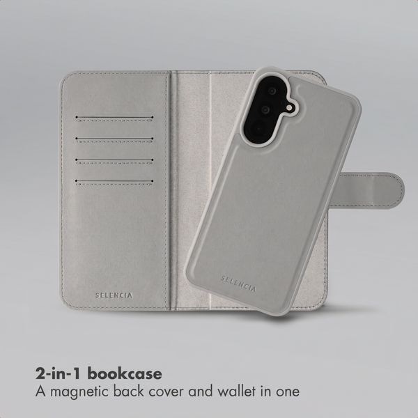 Selencia Olyn Detachable Bookcase with MagSafe Samsung Galaxy A37 (5G) - Grey
