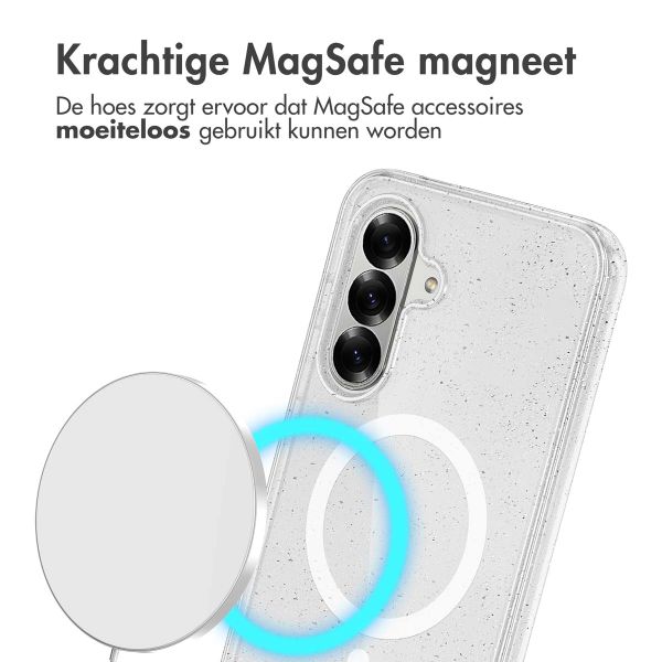 imoshion Glitter Backcover met MagSafe Samsung Galaxy A36 - Glitter Transparant