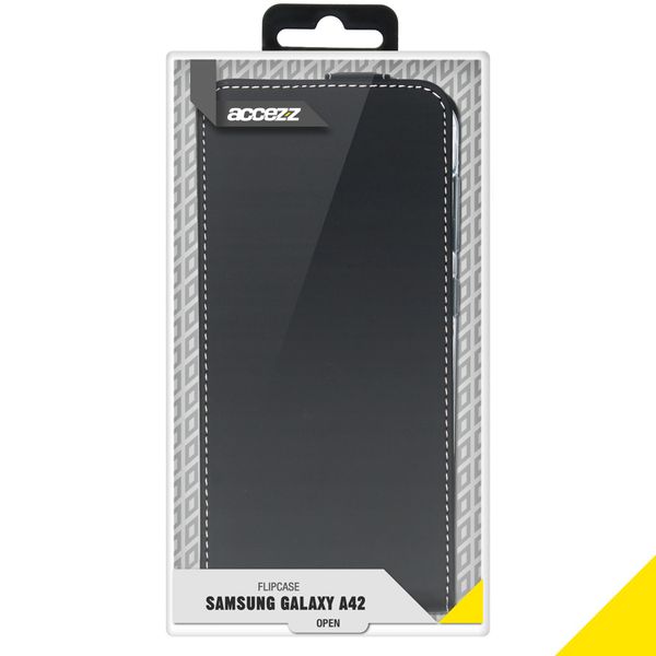 Accezz Flipcase Samsung Galaxy A42 - Zwart