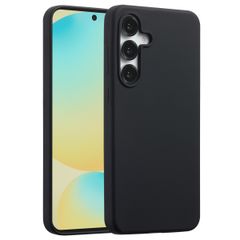 Accezz Liquid Silicone Backcover met MagSafe Samsung Galaxy S25 FE - Zwart