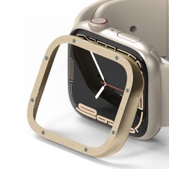 Ringke Bezel Styling Apple Watch Series 7 / 8 / 9 - 45 mm - Hairline Bolts Gold