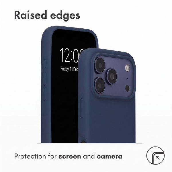 Accezz Liquid Silicone Case with MagSafe Apple iPhone 18 Pro Max / 17 Pro Max - Dark Blue