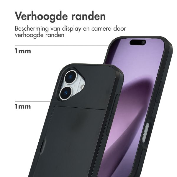 imoshion Backcover met pasjeshouder Apple iPhone 17 - Zwart