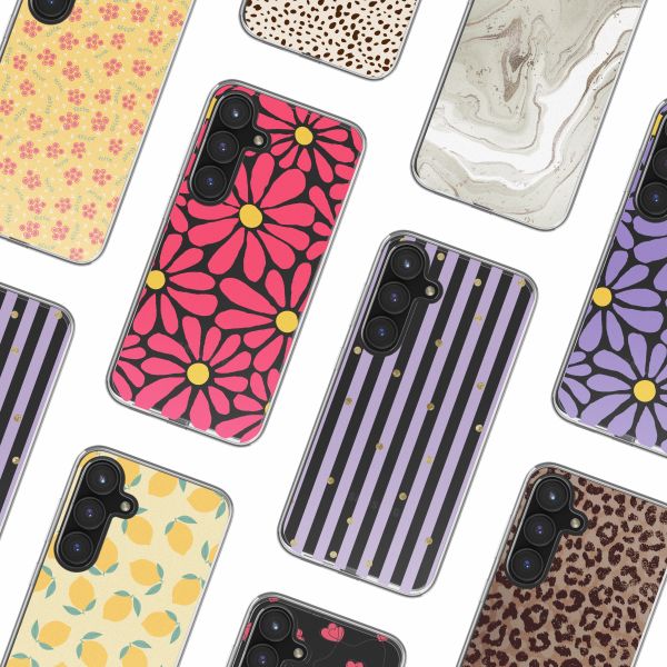 imoshion Design hoesje Samsung Galaxy S24 FE - Dusty Rose Flowers Connect