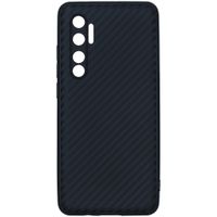 Carbon Softcase Backcover Xiaomi Mi Note 10 Lite - Zwart