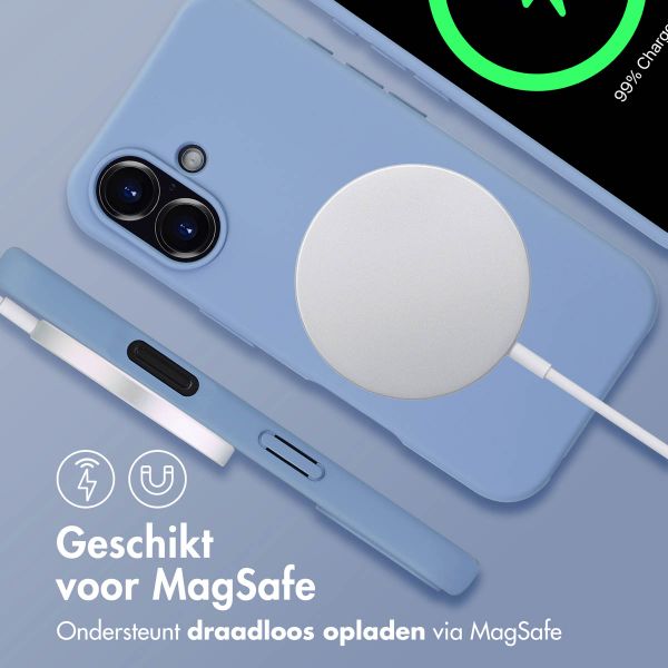 imoshion Color Backcover met afneembaar koord MagSafe Apple iPhone 16 - Ash Blue