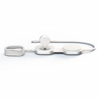 Zens Pro 3 USB-C Kabel met Draadloze Oplader voor telefoon / earbuds / Apple Watch - MagSafe en Qi2 - Wit