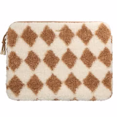Selencia Teddy Laptop hoes 13-14 inch - Laptopsleeve - Checks