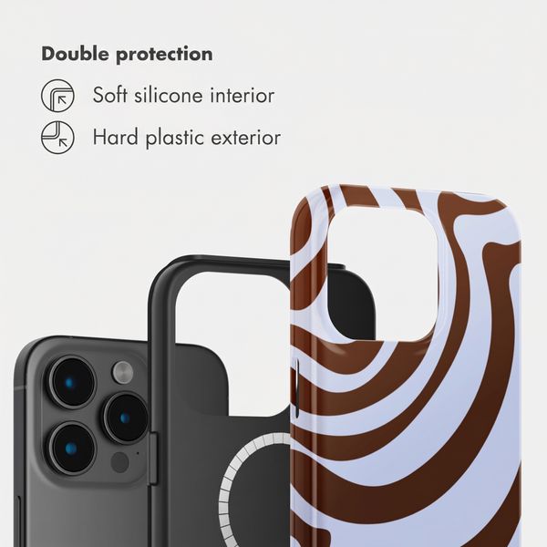 Selencia Vivid Back Cover with MagSafe Apple iPhone 15 Pro - Dream Swirl Chocolate
