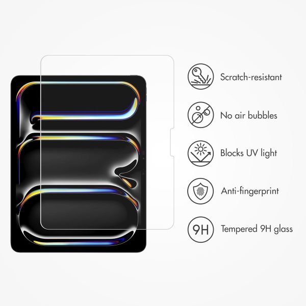 Accezz Glass Screen Protector + Applicator Apple iPad Pro 13 (2025) M5 / (2024) M4