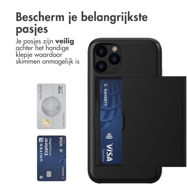 imoshion Backcover met pasjeshouder iPhone 11 Pro - Zwart