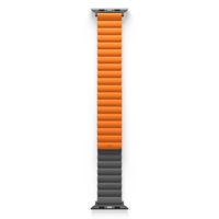 Uniq Revix dubbelzijdig bandje Apple Watch Series 1 t/m 11 / SE / Ultra (44/45/46/49 mm) - Charcoal (Grey/Orange)
