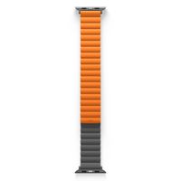 Uniq Revix dubbelzijdig bandje Apple Watch Series 1 t/m 10 / SE / Ultra (2) (44/45/46/49 mm) - Charcoal (Grey/Orange)