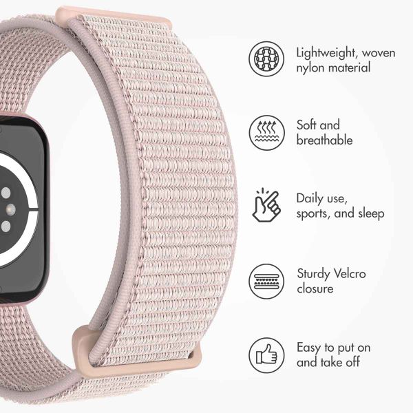 imoshion Nylon Strap Apple Watch | 44/45/46/49 mm - Light Pink