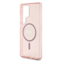 Guess MagSafe IML Glitter Gradient Case Samsung Galaxy S25 Ultra - Roze